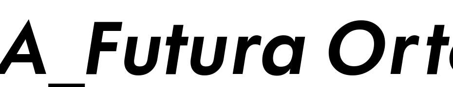 A_Futura Orto Bold Italic Yazı tipi ücretsiz indir